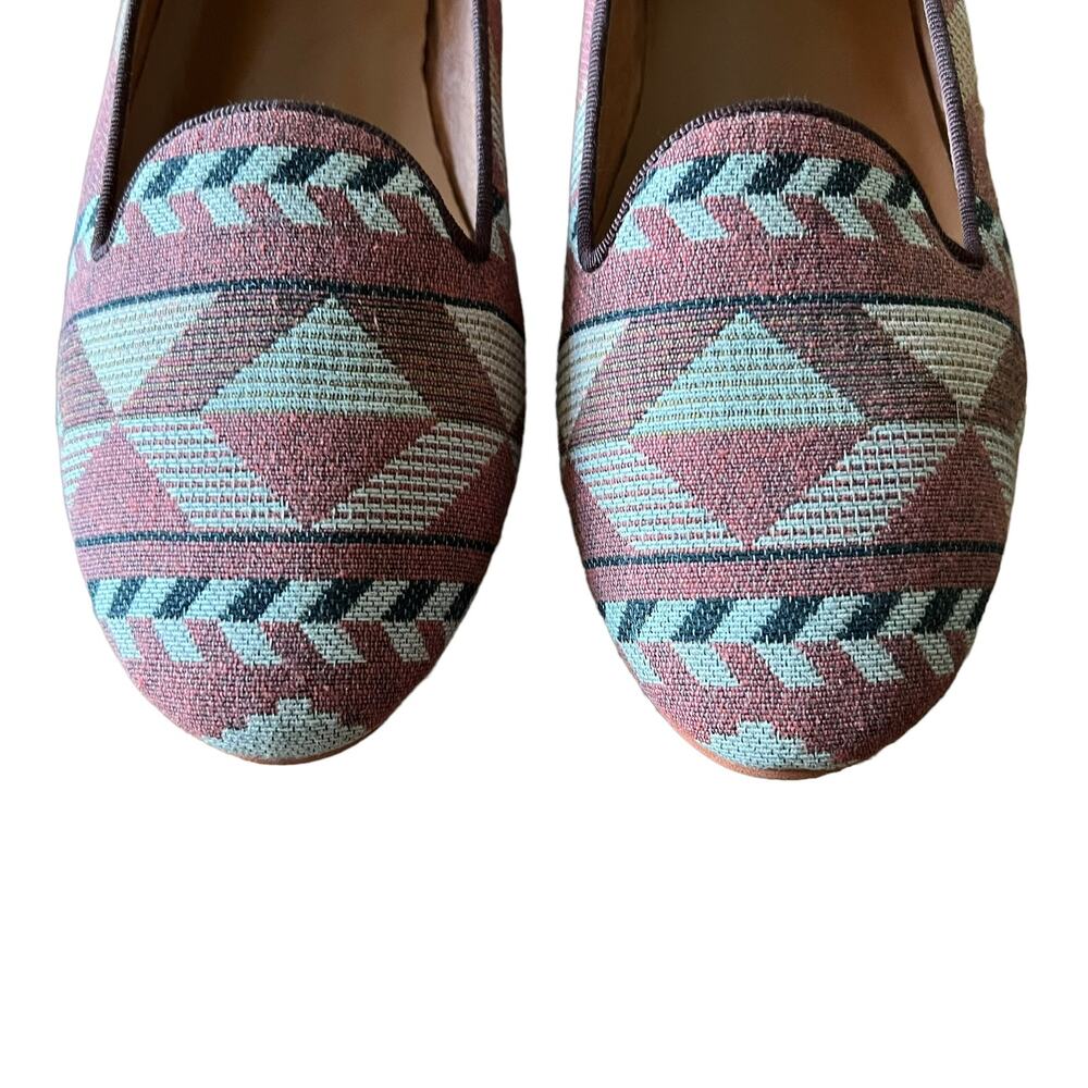 Maison Scotch Kilim Style Slip On Loafers Size 8 - Picture 3 of 7